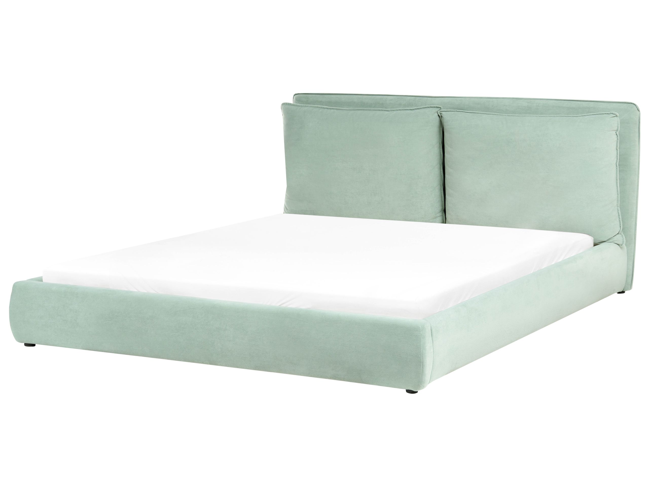 Cama terciopelo bajonna 180 x 200 cm verde menta