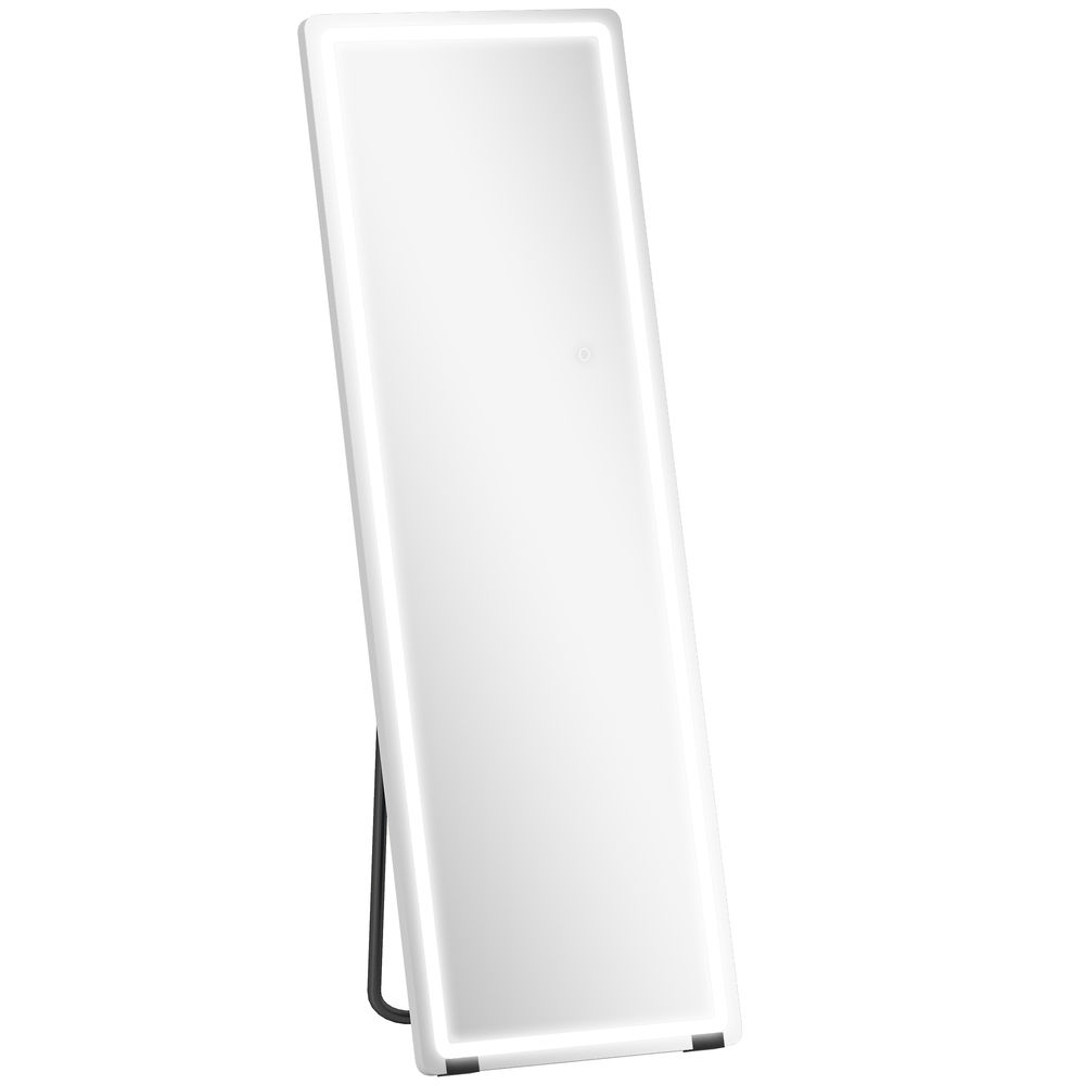 Espejo cuerpo entero 50x2.9x150 cm vidrio templado, aluminio transparente