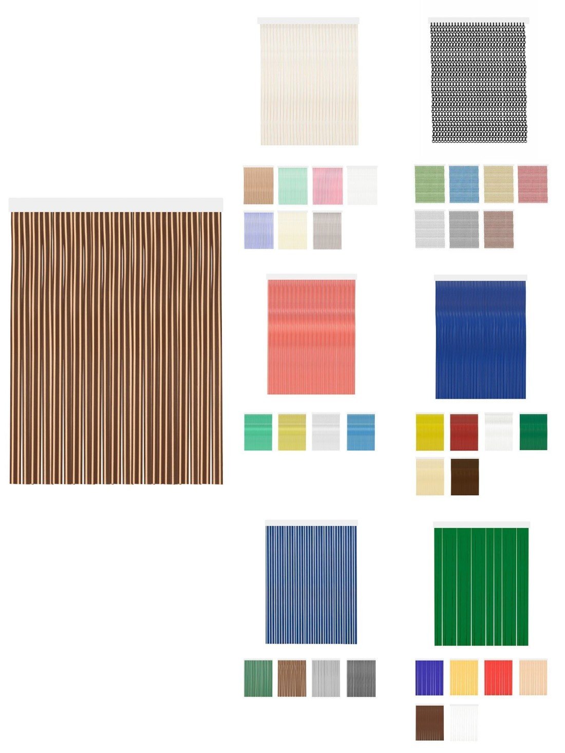 80 x 240 cm | marbella - marrón | cortinas de exterior impermeables – cort