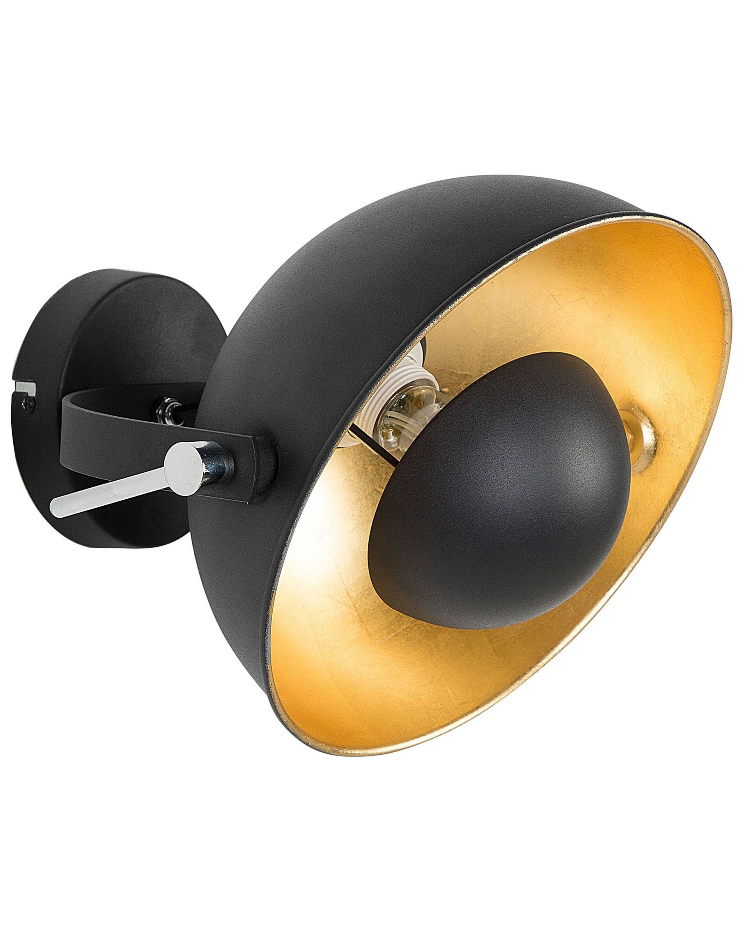 Lámpara de pared thames metal negro