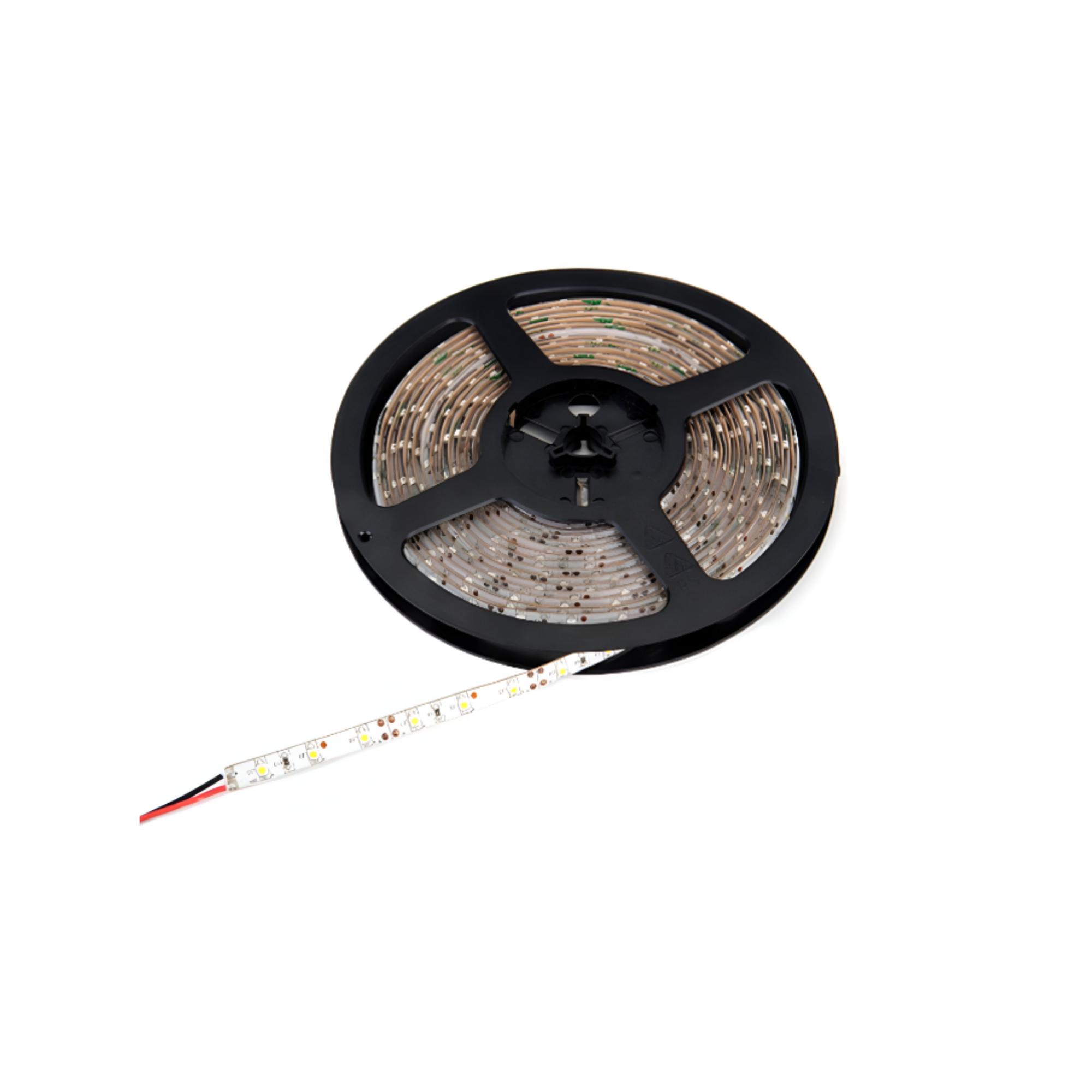 Tira luz LED 5 metros 12v interiores ip20, luz cálida 3000k, 120 LEDs/m