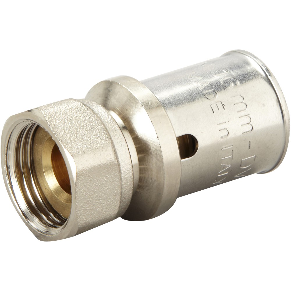 Manguito de engarzado de latón f 12 x 17 para tubo multicapa