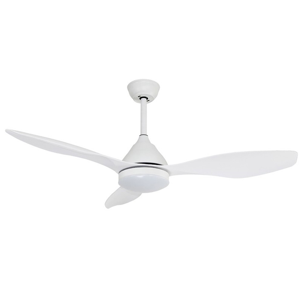 Ventilador de techo con luz LED silencioso cavil blanco y temporizador ø122