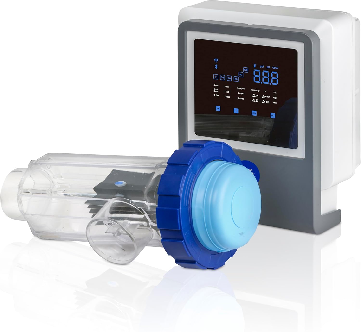 Electrolisis de sal con controlador de ph para piscinas gre swga60