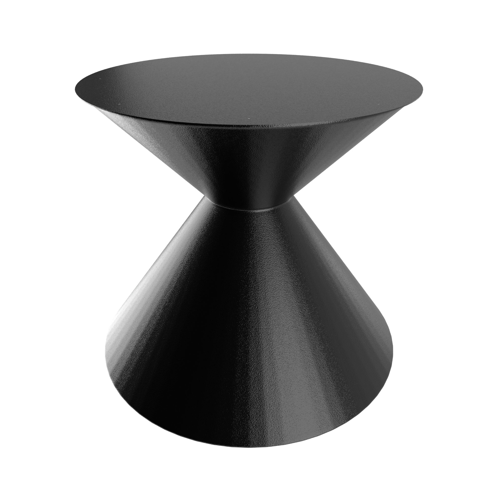 Graal - base de mesa comedor h70 cm en metal negro