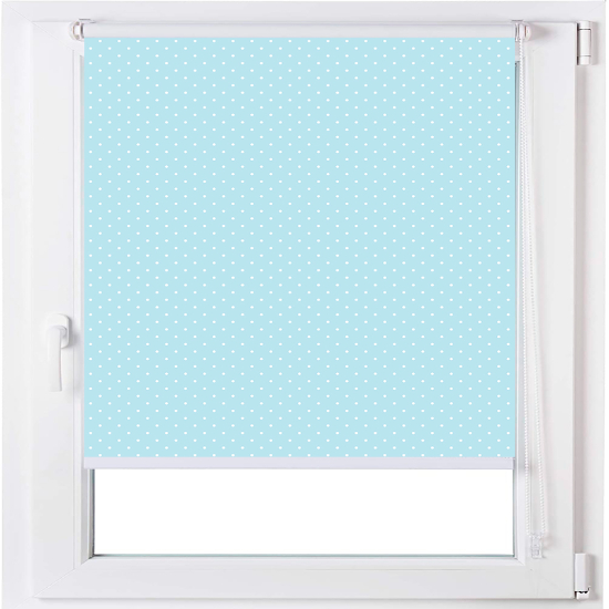Estoralis | estor enrollable personalizado motas-2 70x150 turquesa