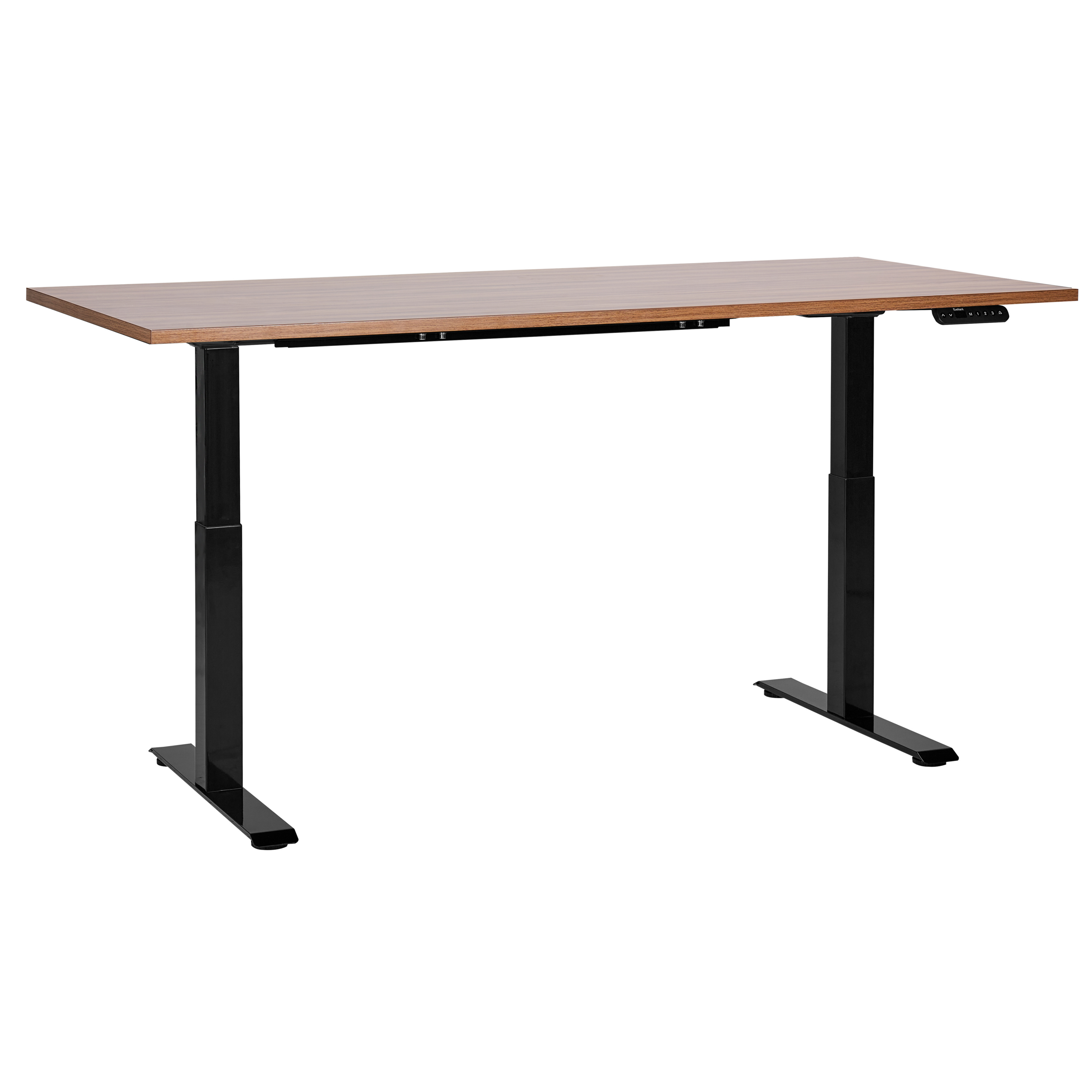 Escritorio de altura regulable eléctrico destines 160 cm 72 cm marrón/negro