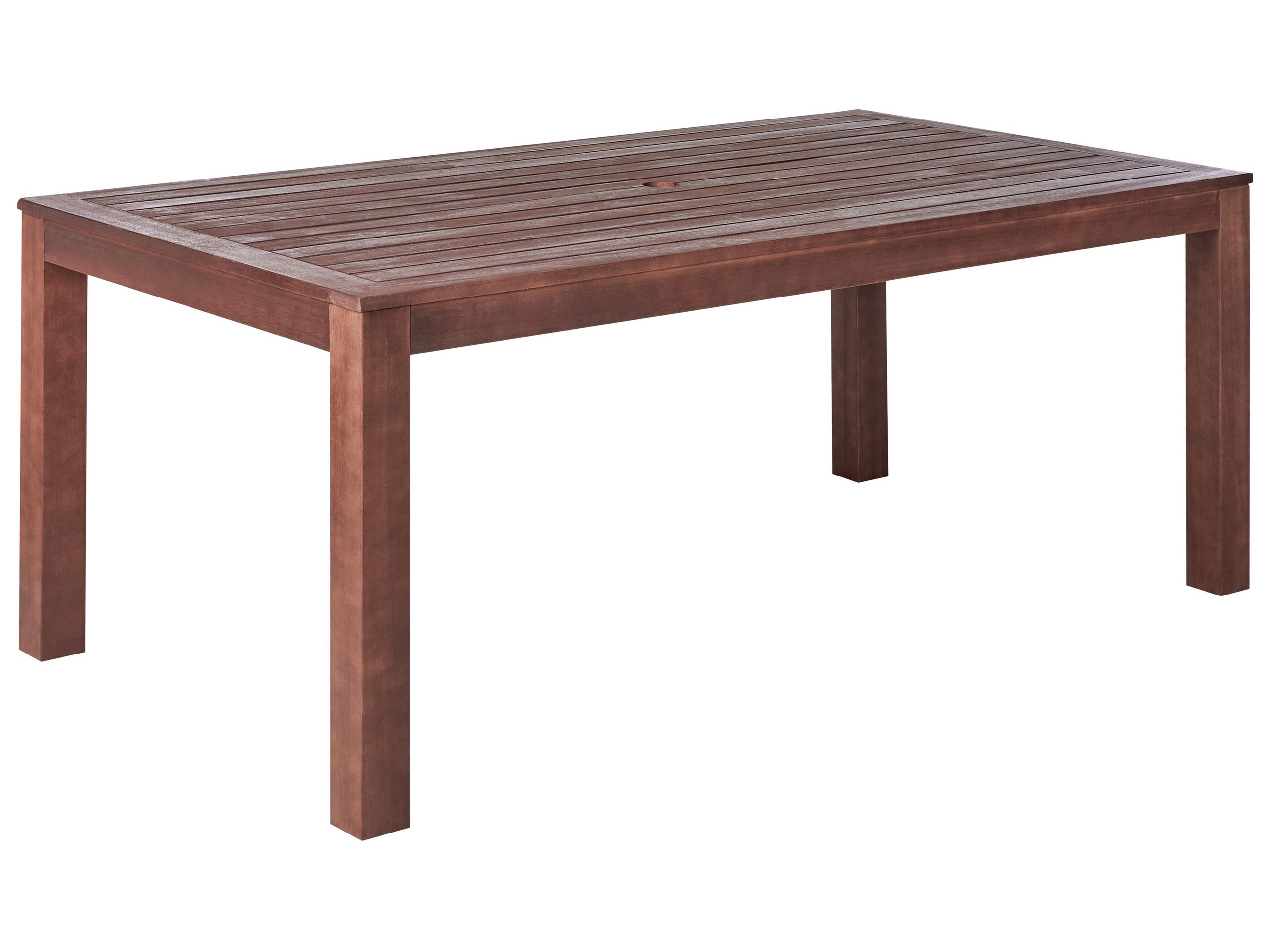 Mesa de jardín tuscania 180 cm 100 cm madera de eucalipto marrón oscuro
