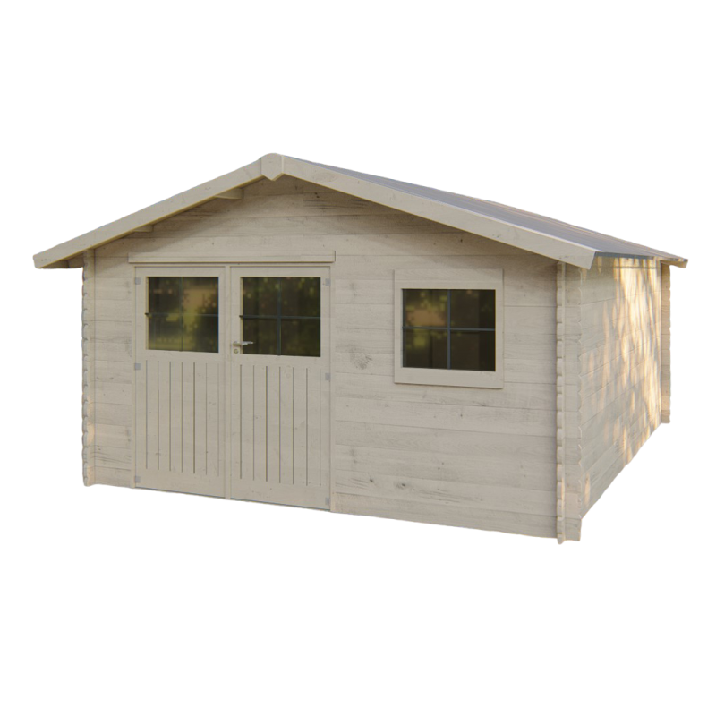 Caseta de madera - torcal. 34 mm. 400 x 300 cm. 11.86 m²