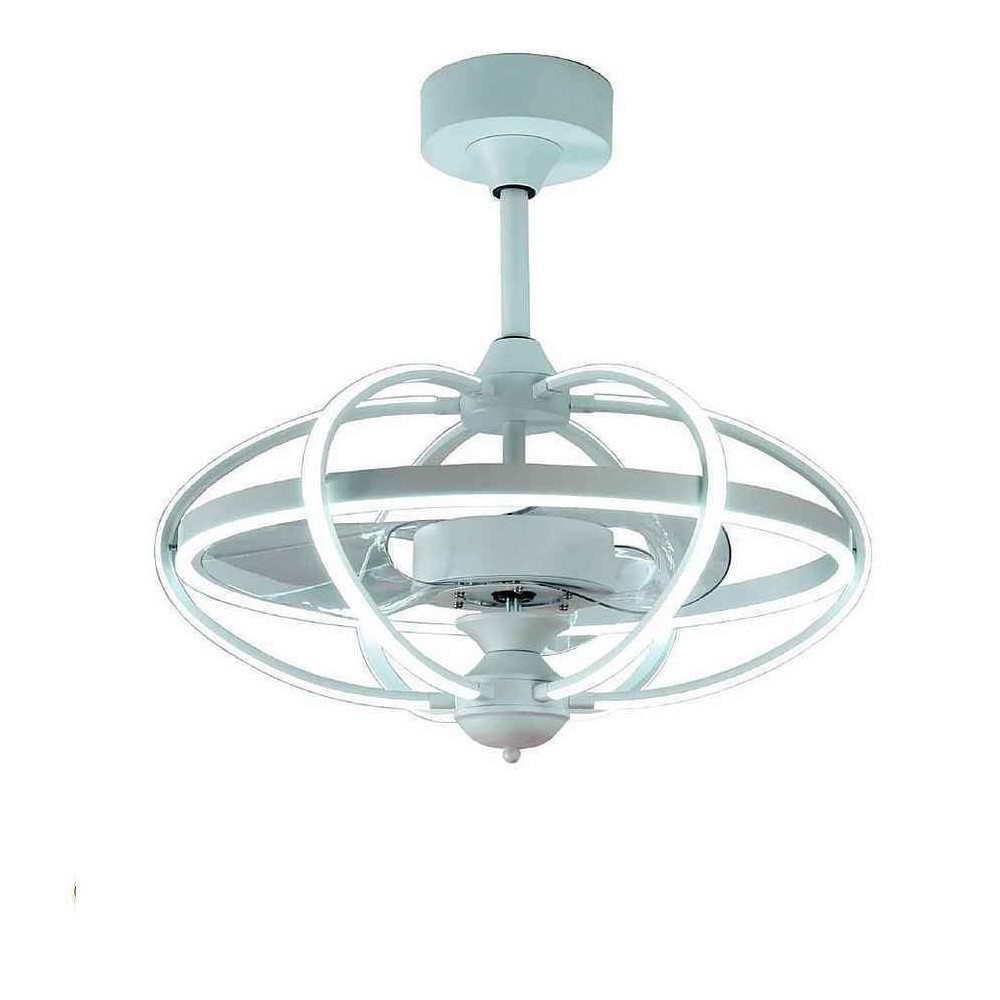 Lampara ventilador miami blanco calida 63cm