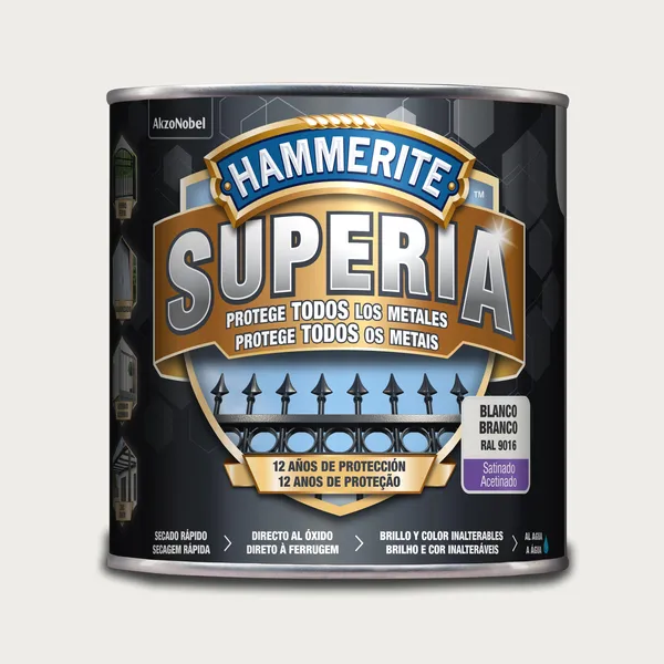 Hammerite superia esmalte antioxidante sat blanco 750ml