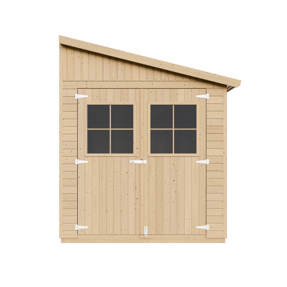 Cobertizo de madera sin pared lateral– 9.91m2 - Timbela m341