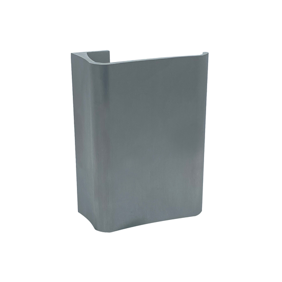 Tiradores de aluminio, altura 150 mm, plata satinada satinada