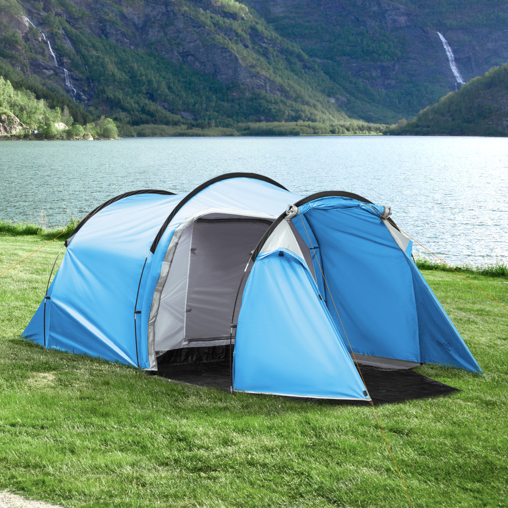 Tienda de campaña 2-3 personas azul claro 426 x 206 x 154 cm