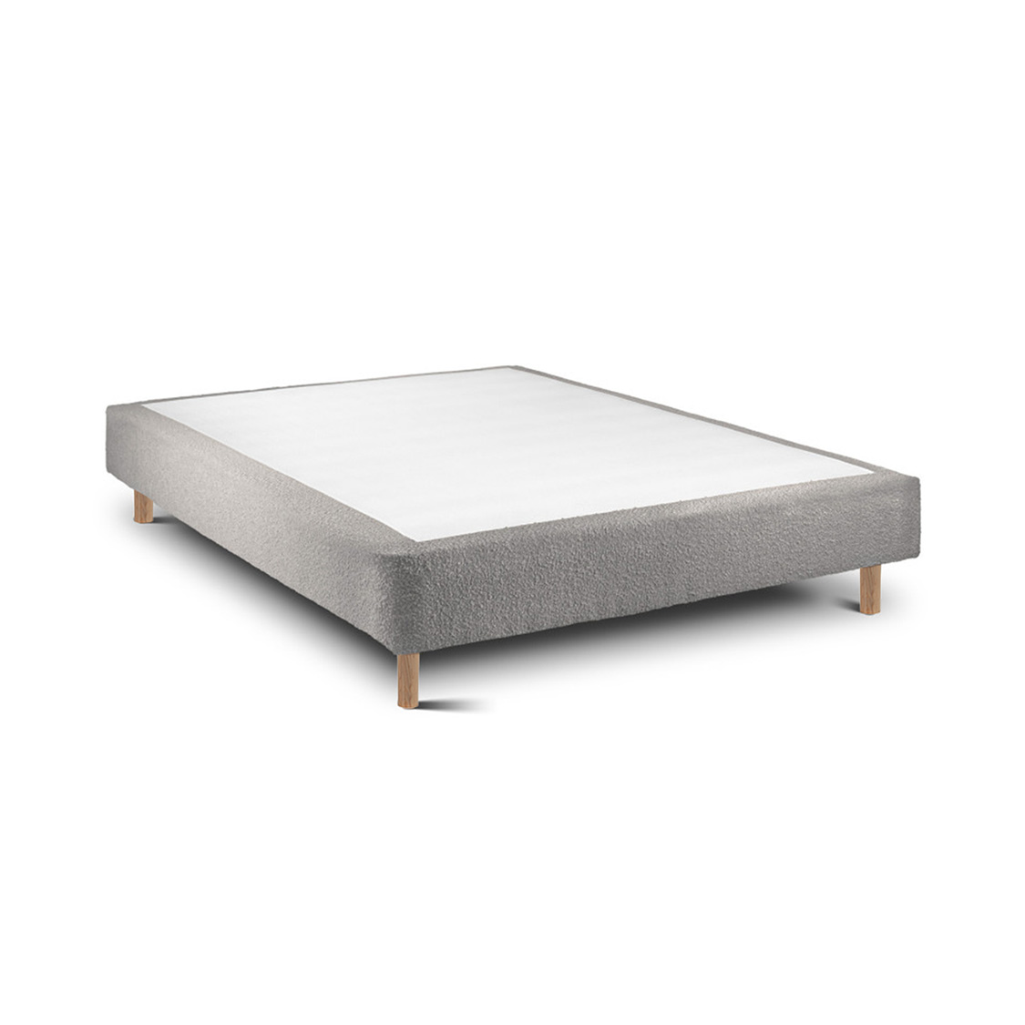 Base de cama rígida 20 ascot taupe 190 x 105 cm altura 35 cm indream