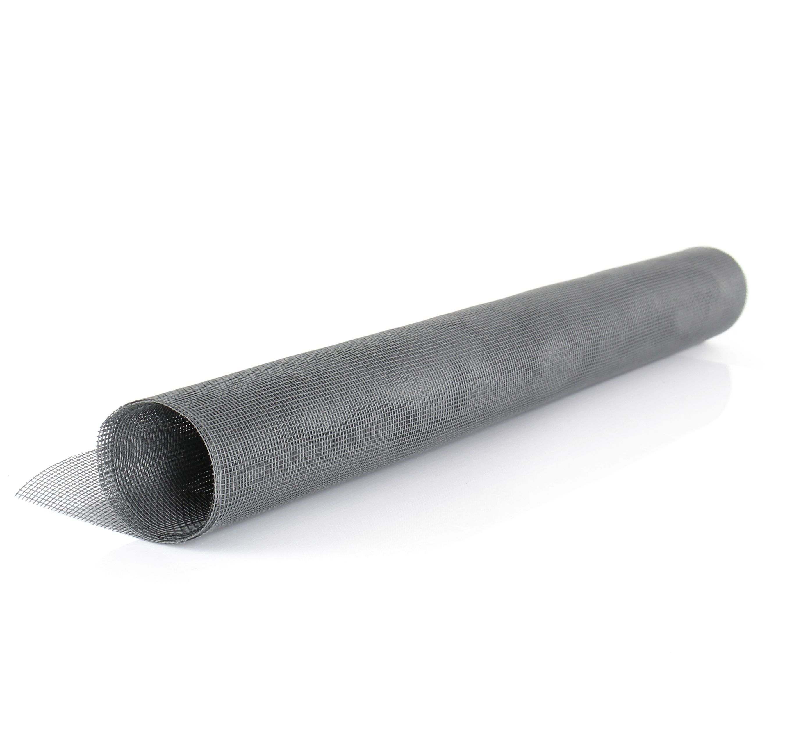 Rollo de tela mosquitera recortable fibra de vidrio 1,4x2 m - gris