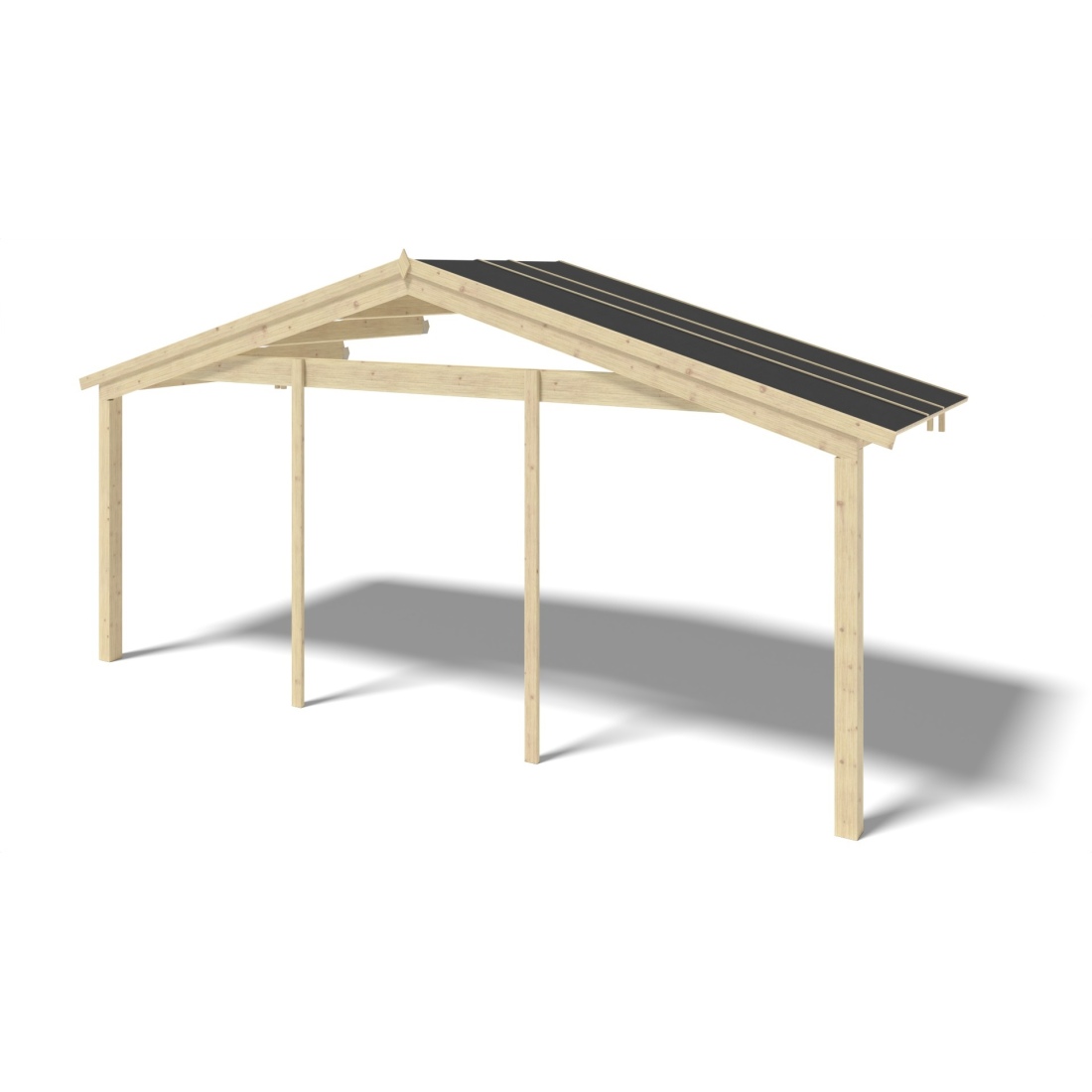 Alero de terraza 6x2 m - para casetas