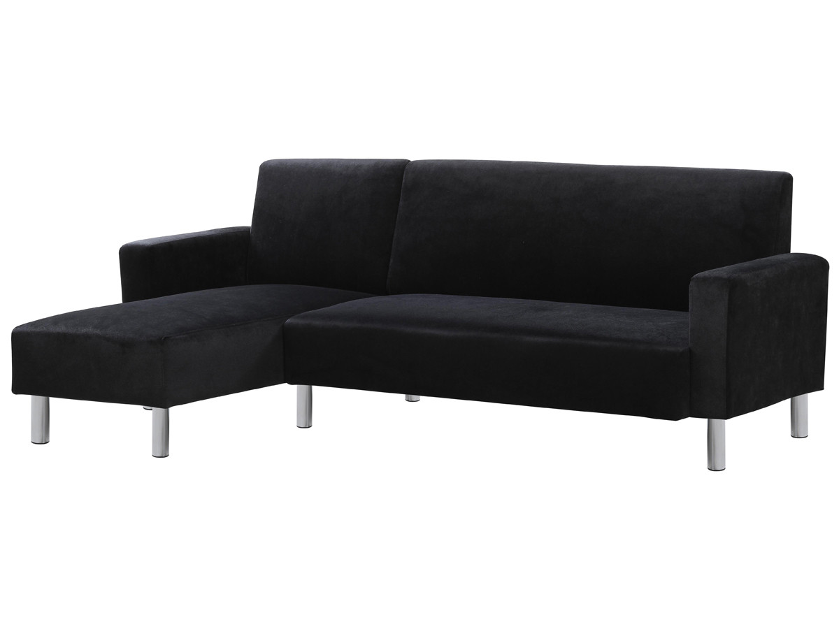 Sofá en tela esquinero reversible "rio"- negro