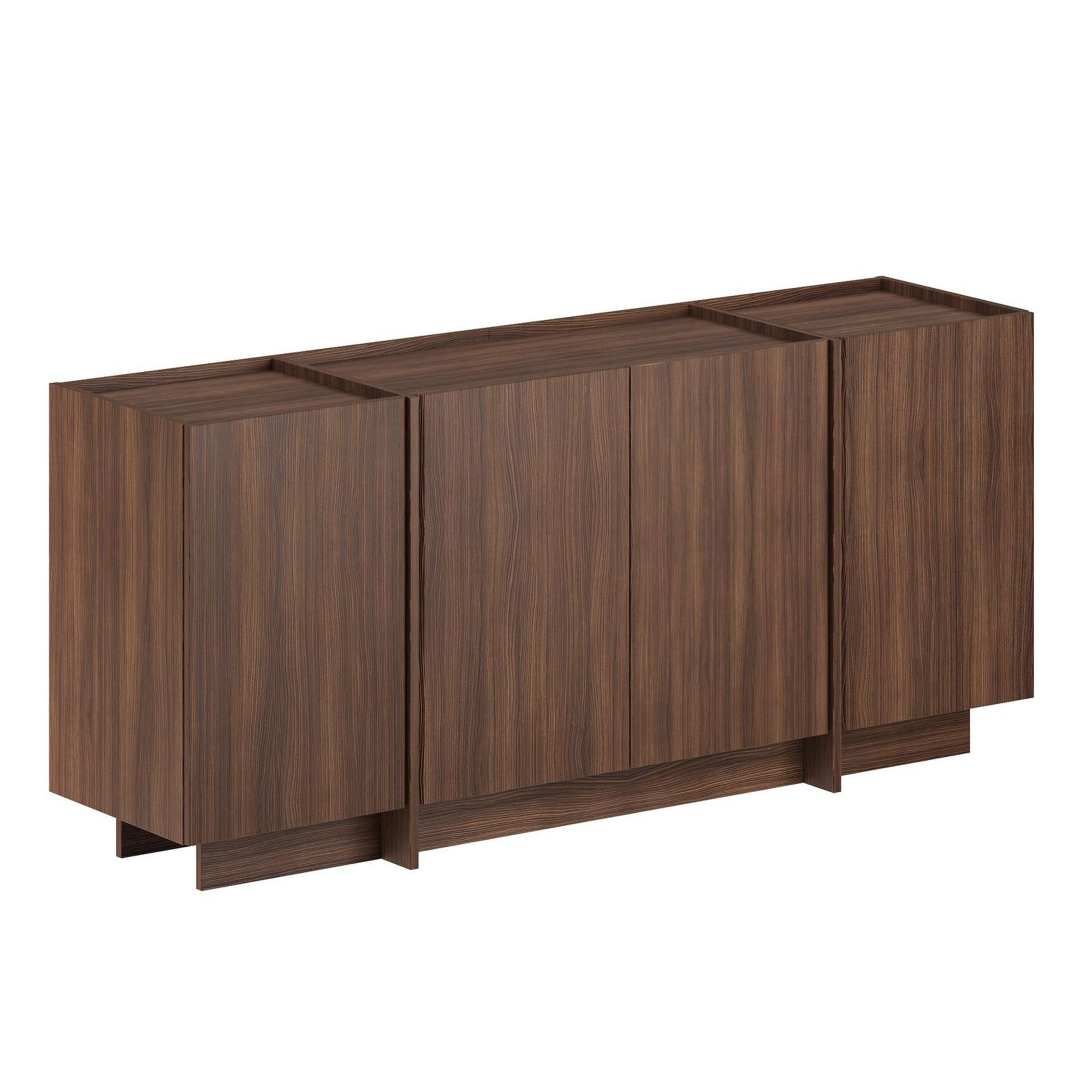 Aparador de madera <<dorma>> - 180 x 45 x 80 cm - nogal milano