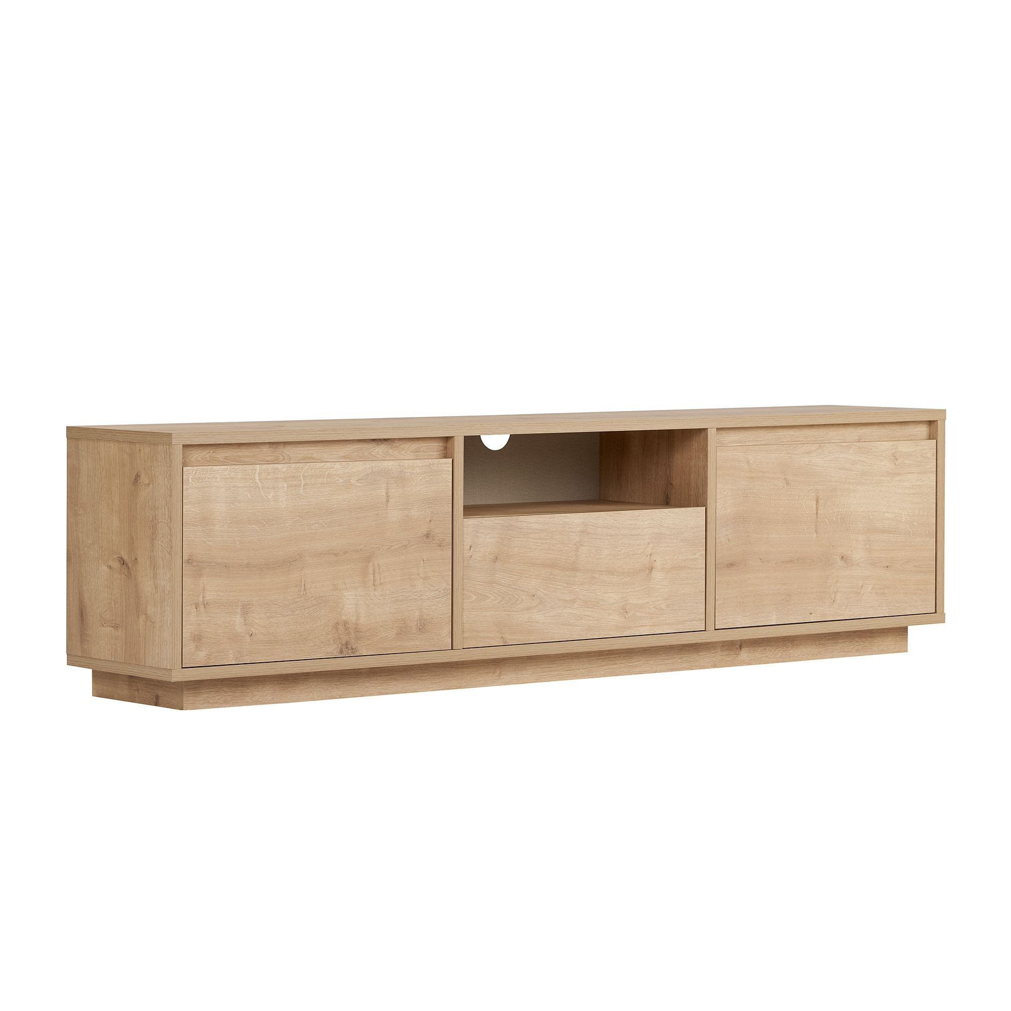 Soporte de tv de madera "sentinel" - 160 x 30 x 42 cm - beige