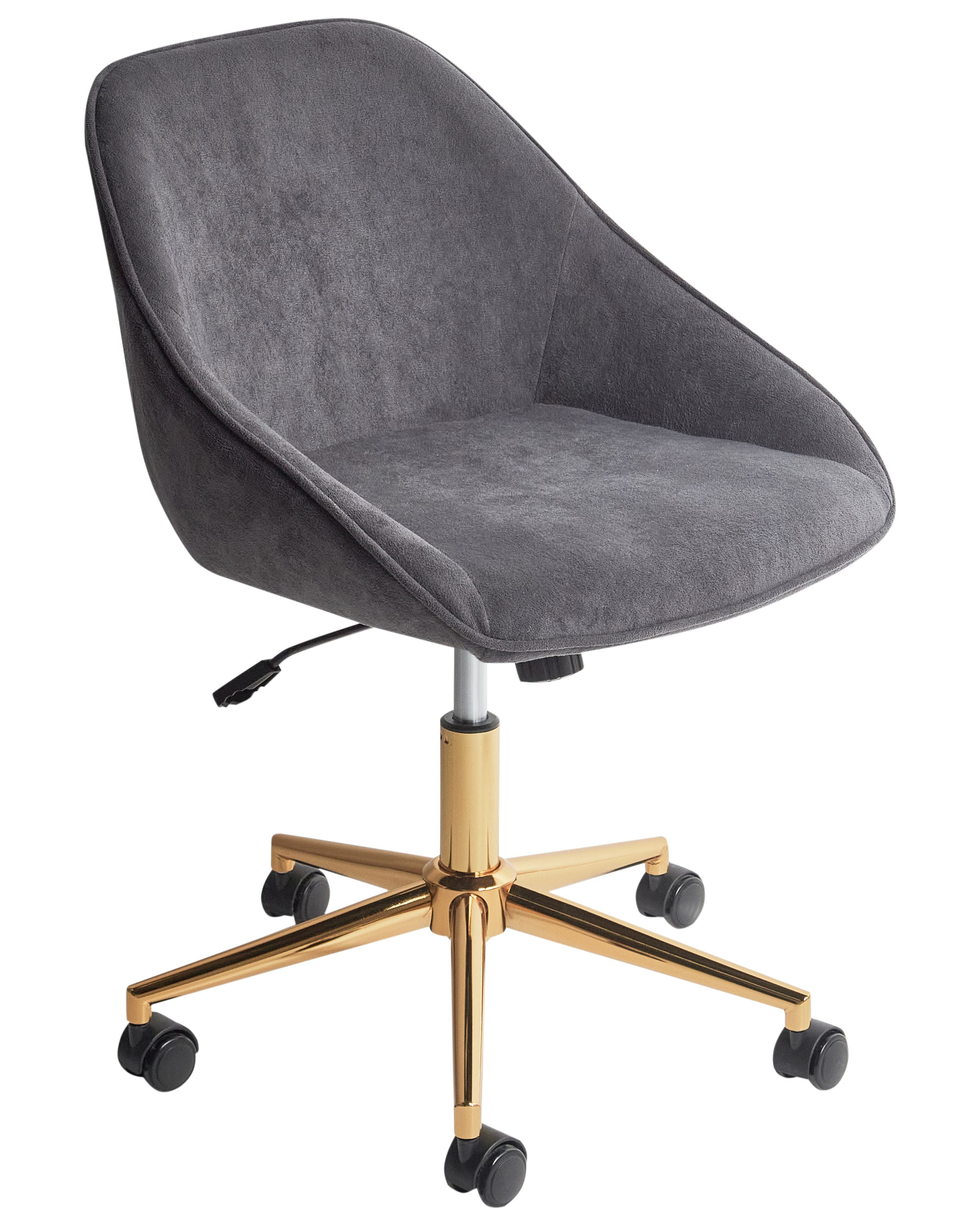 Silla de escritorio bardsdale terciopelo gris oscuro