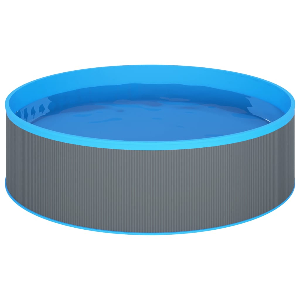 vidaXL piscina de chapoteo gris 350x90 cm