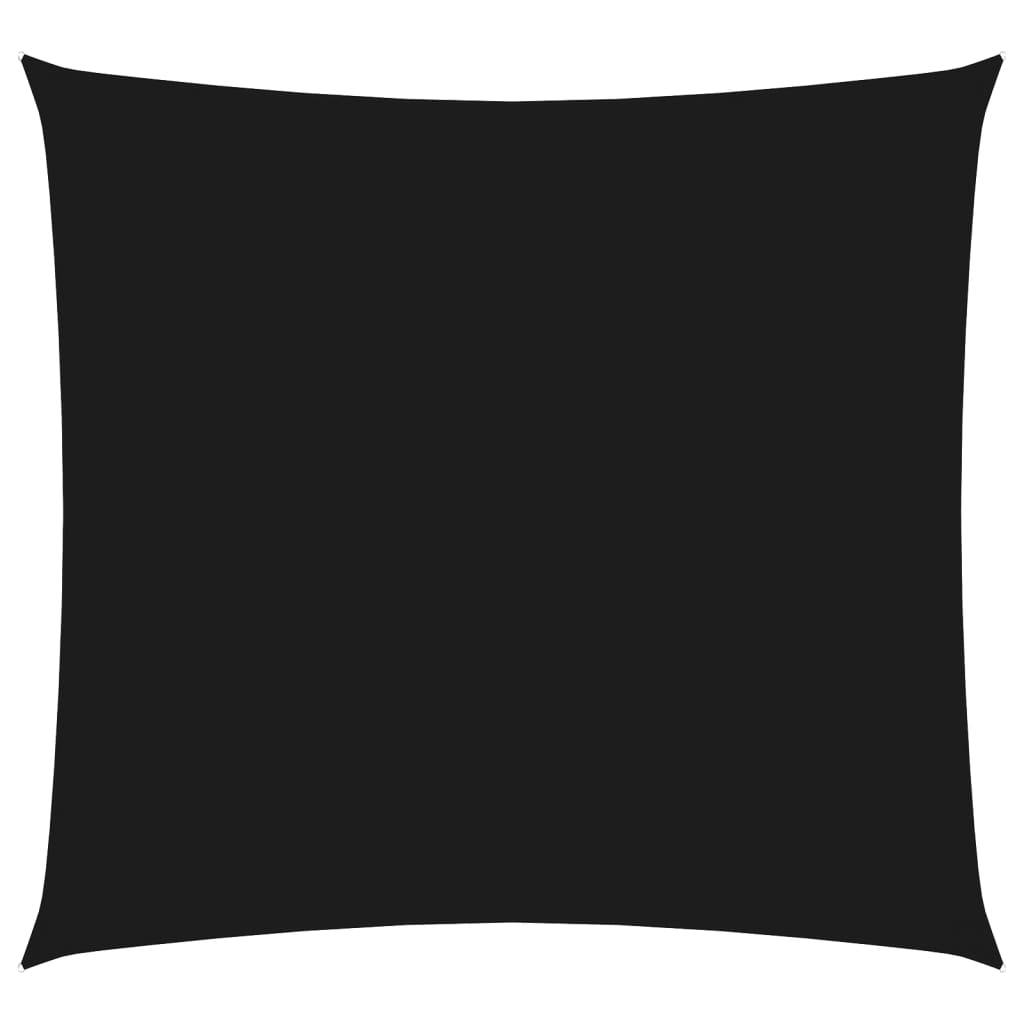Toldo de vela cuadrado tela oxford negro 2x2 m