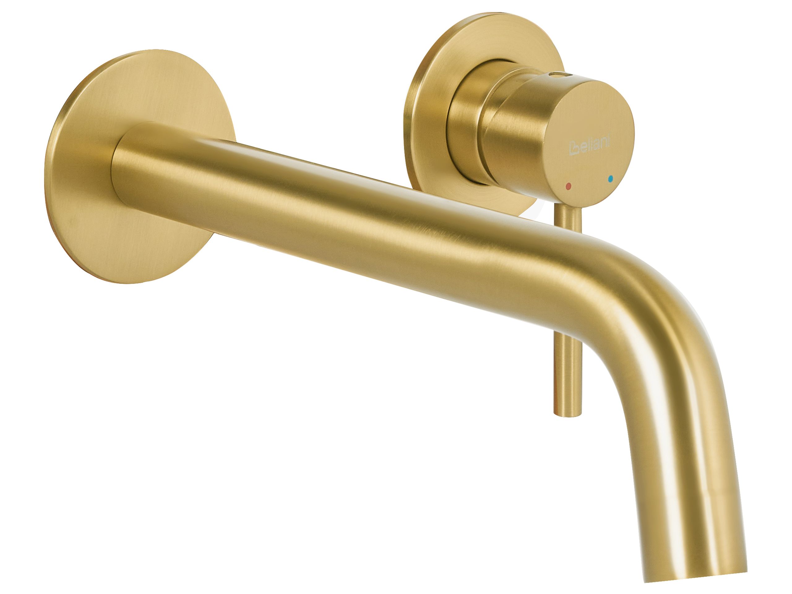 Grifo mezclador empotrado de lavabo traful latón dorado