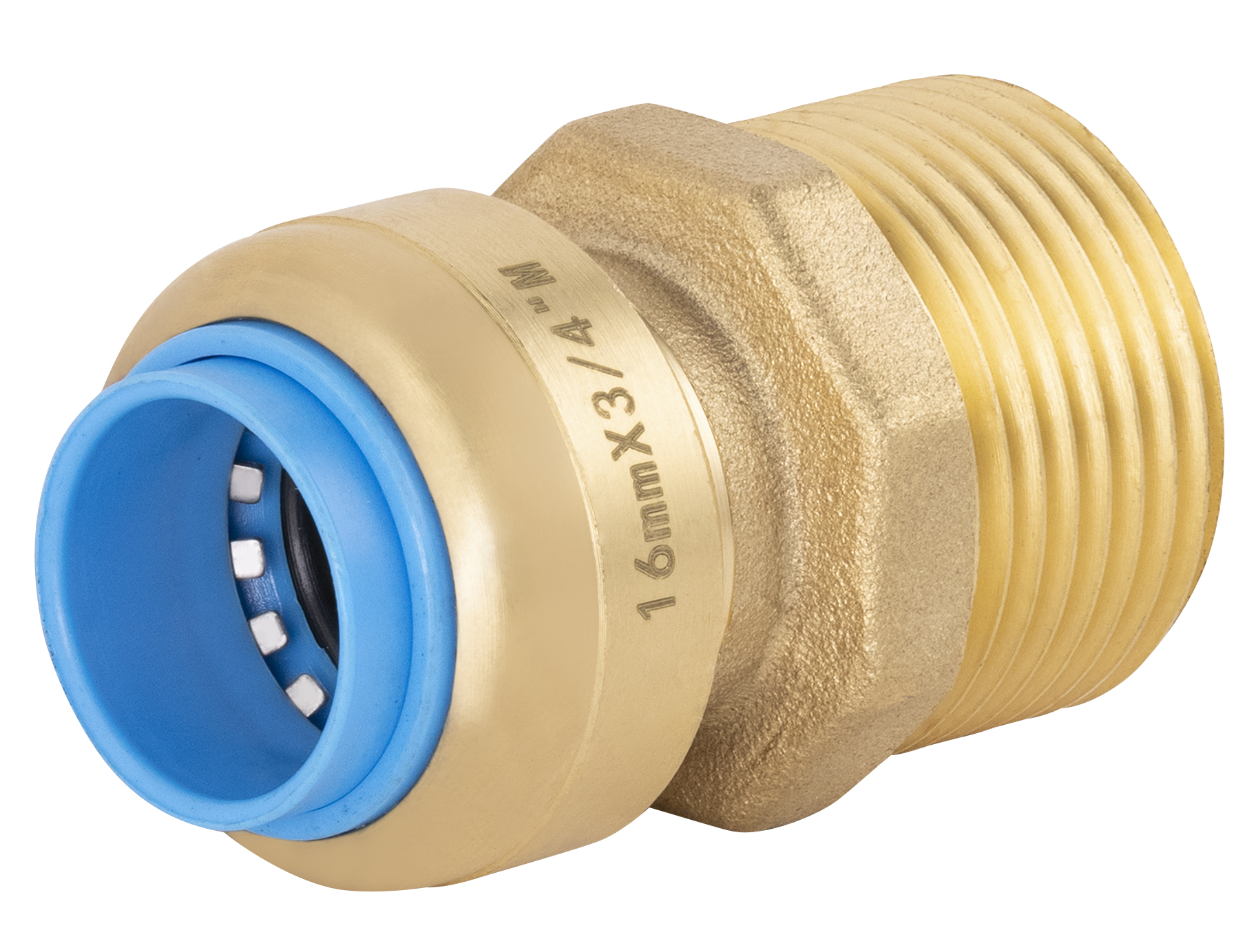 Conector automático universal ø16 macho (3/4) tout push