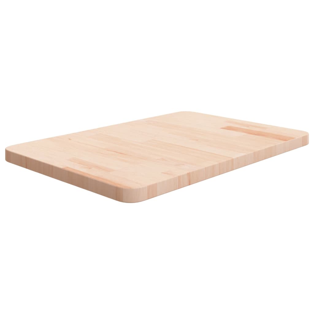 Encimera de baño madera maciza sin tratar 60x40x2,5 cm eerf8594