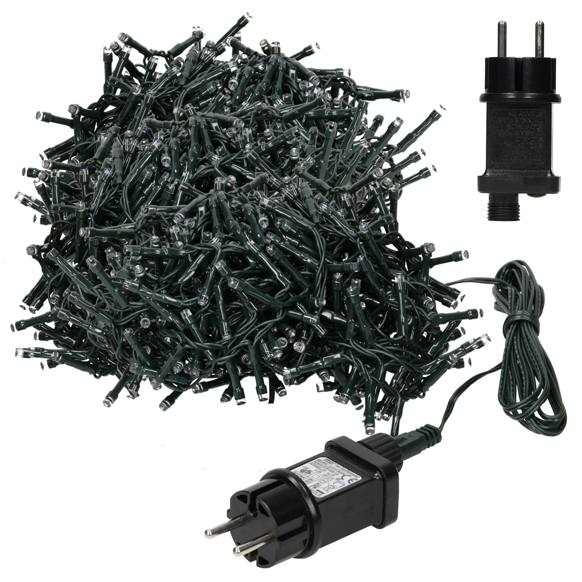 Cadena de luces de longitud 1500 LED 30m blanco ecd germany
