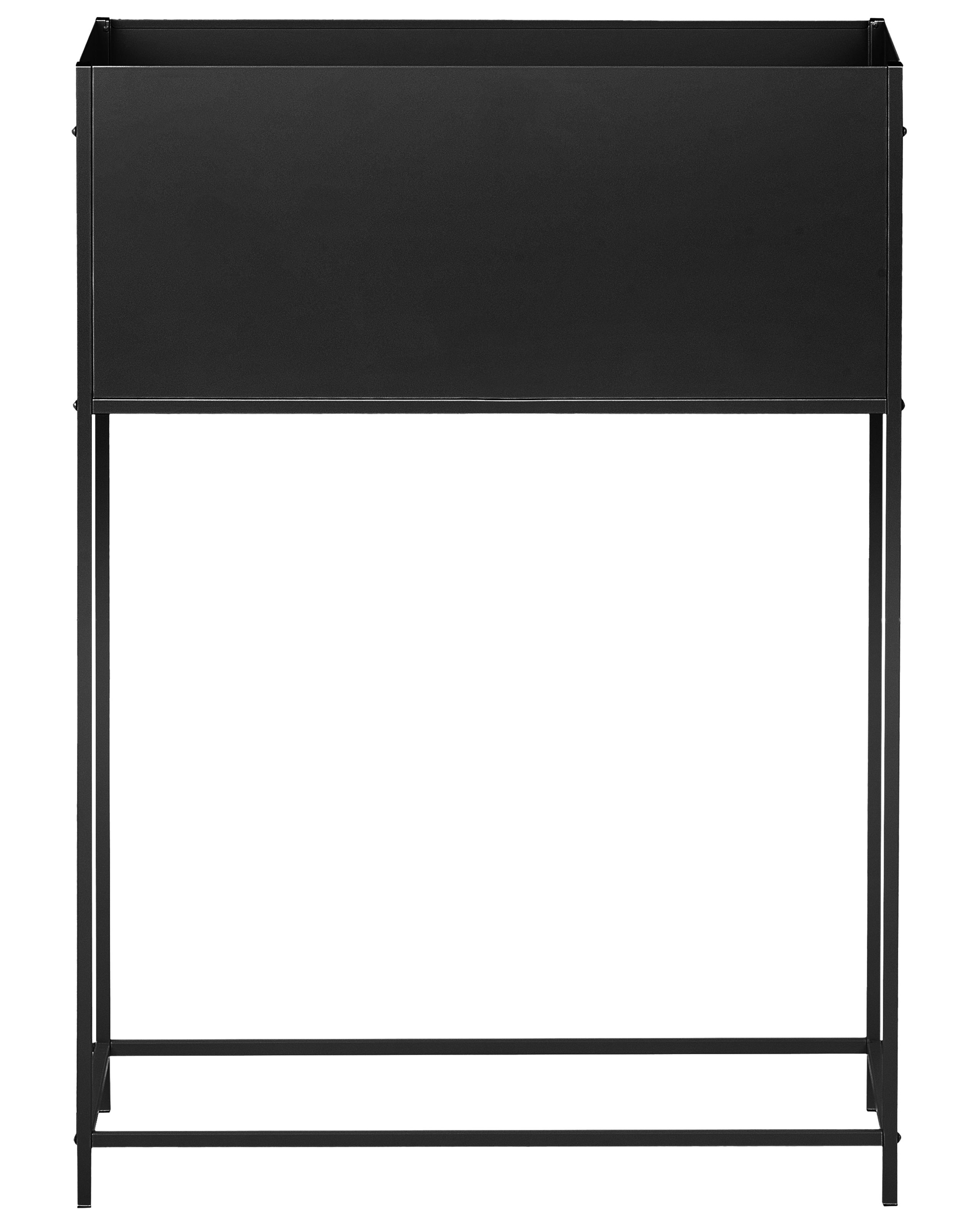 Maceta con patas tapien 70 cm metal negro