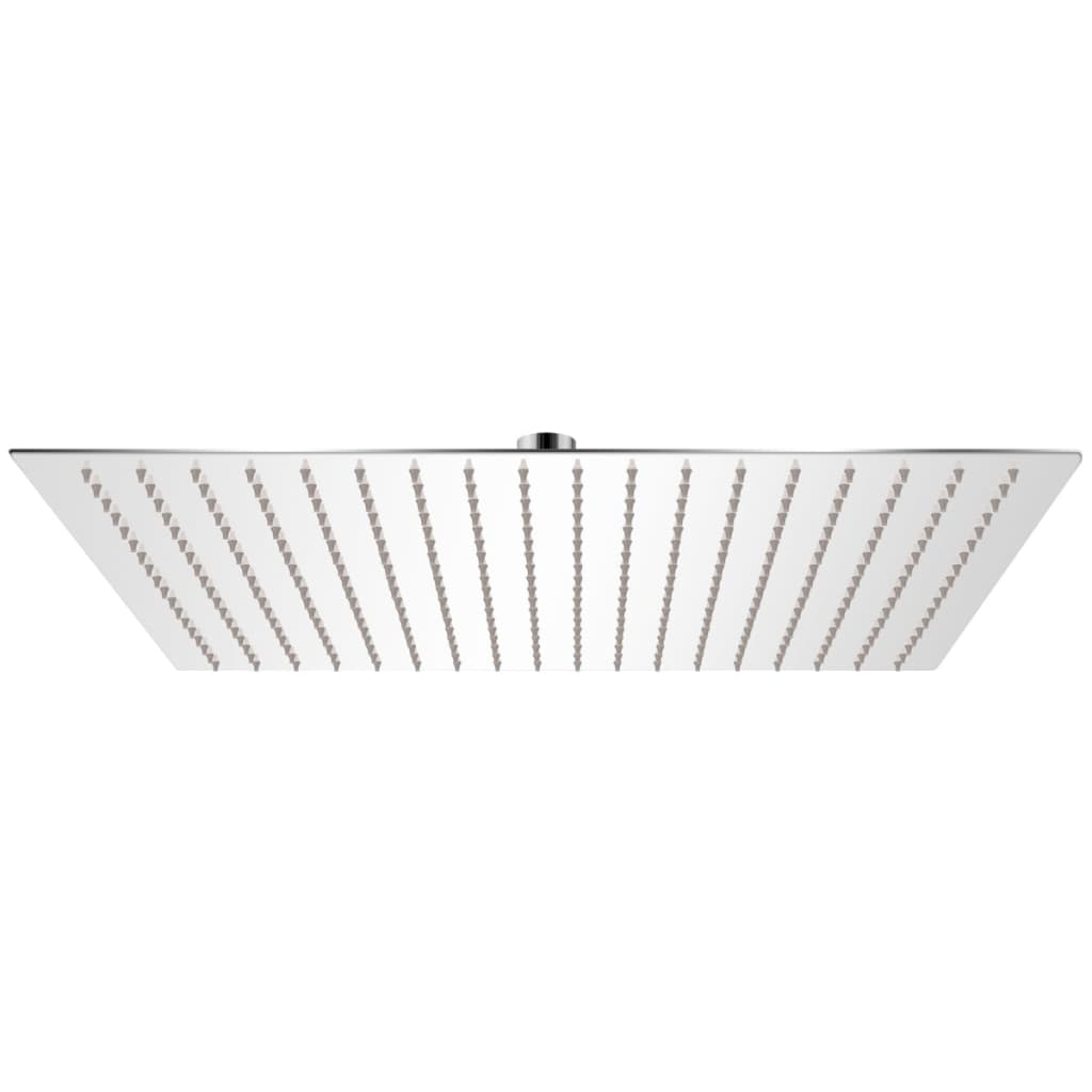vidaXL cabezal de ducha cuadrado efecto lluvia acero inoxidable 50x50