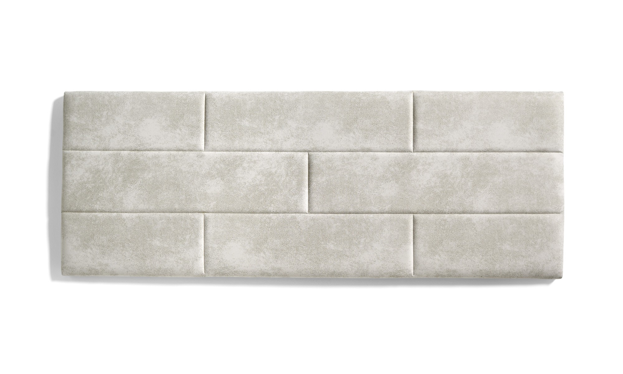 Cabecero de cama 105 ladrillos 112x57x5 blanco roto efecto granito