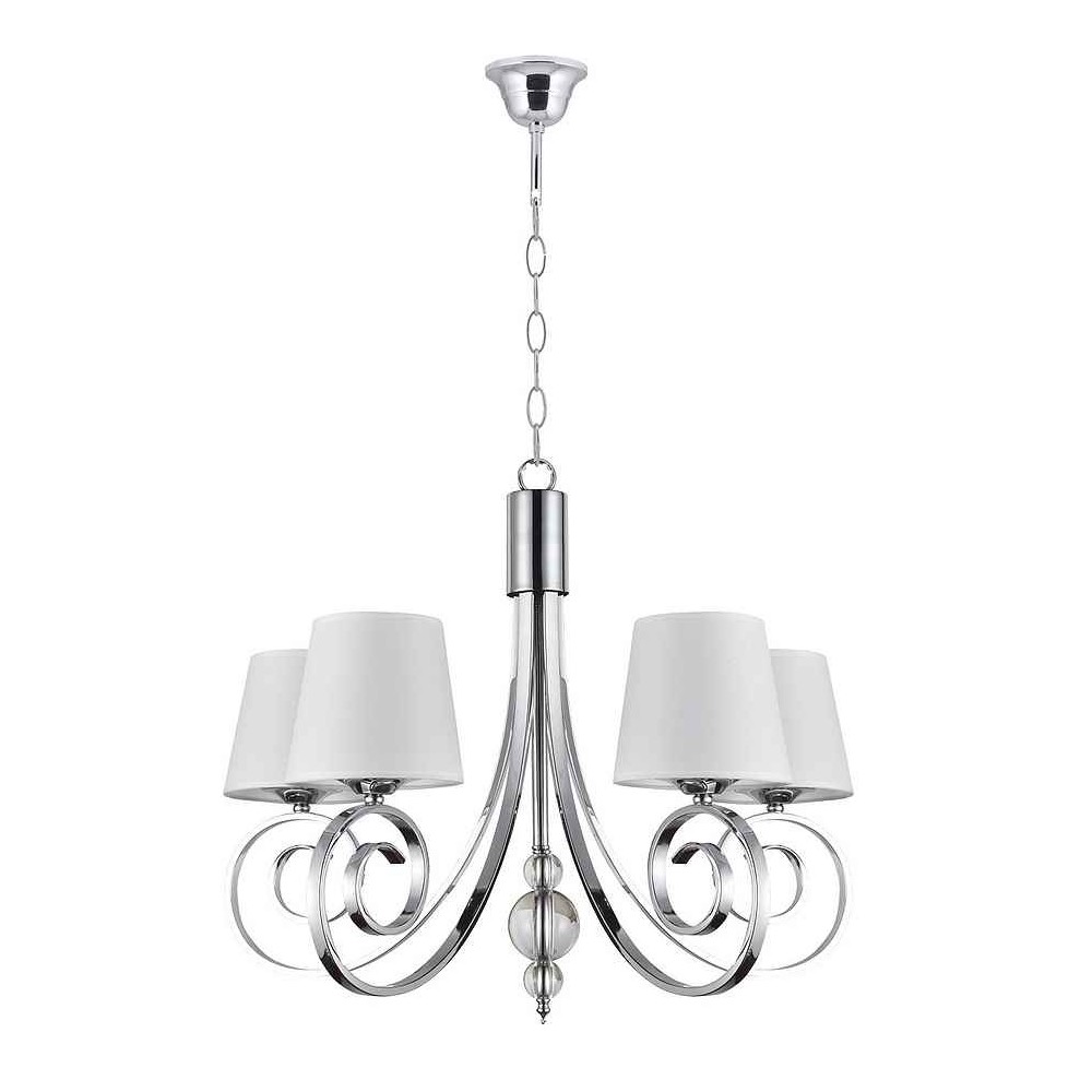 Lampara de techo marela cromo 65cm