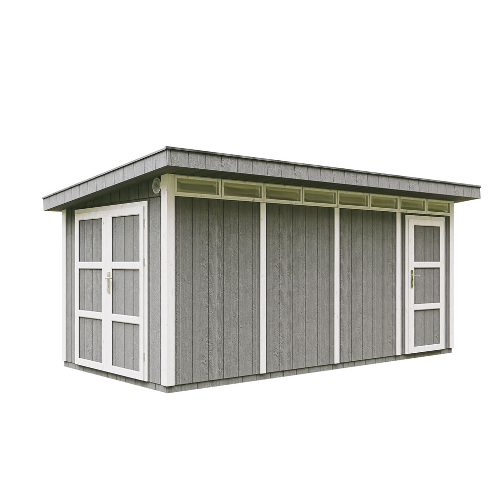 Caseta de jardín de calidad premium 8.52+2.95m²- Timbela m905c-cavern steel