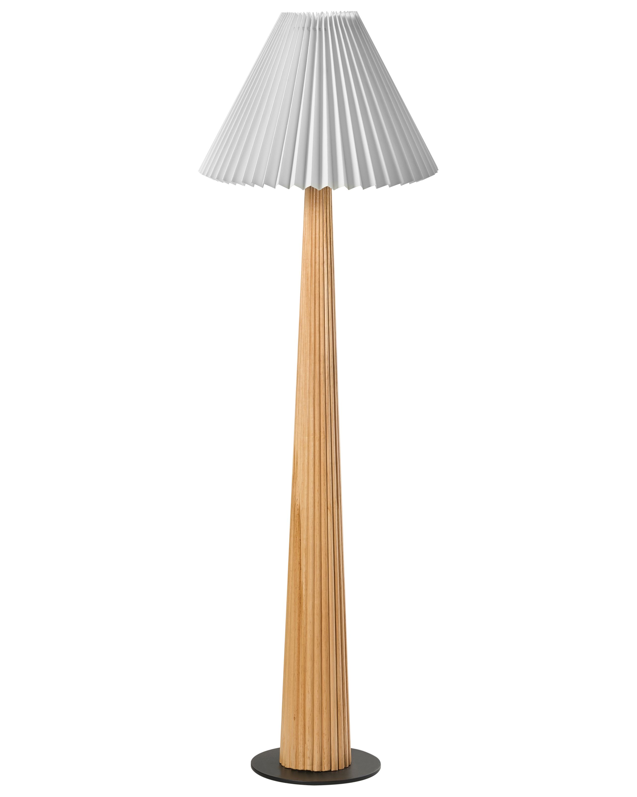 Lámpara de pie aligide madera natural