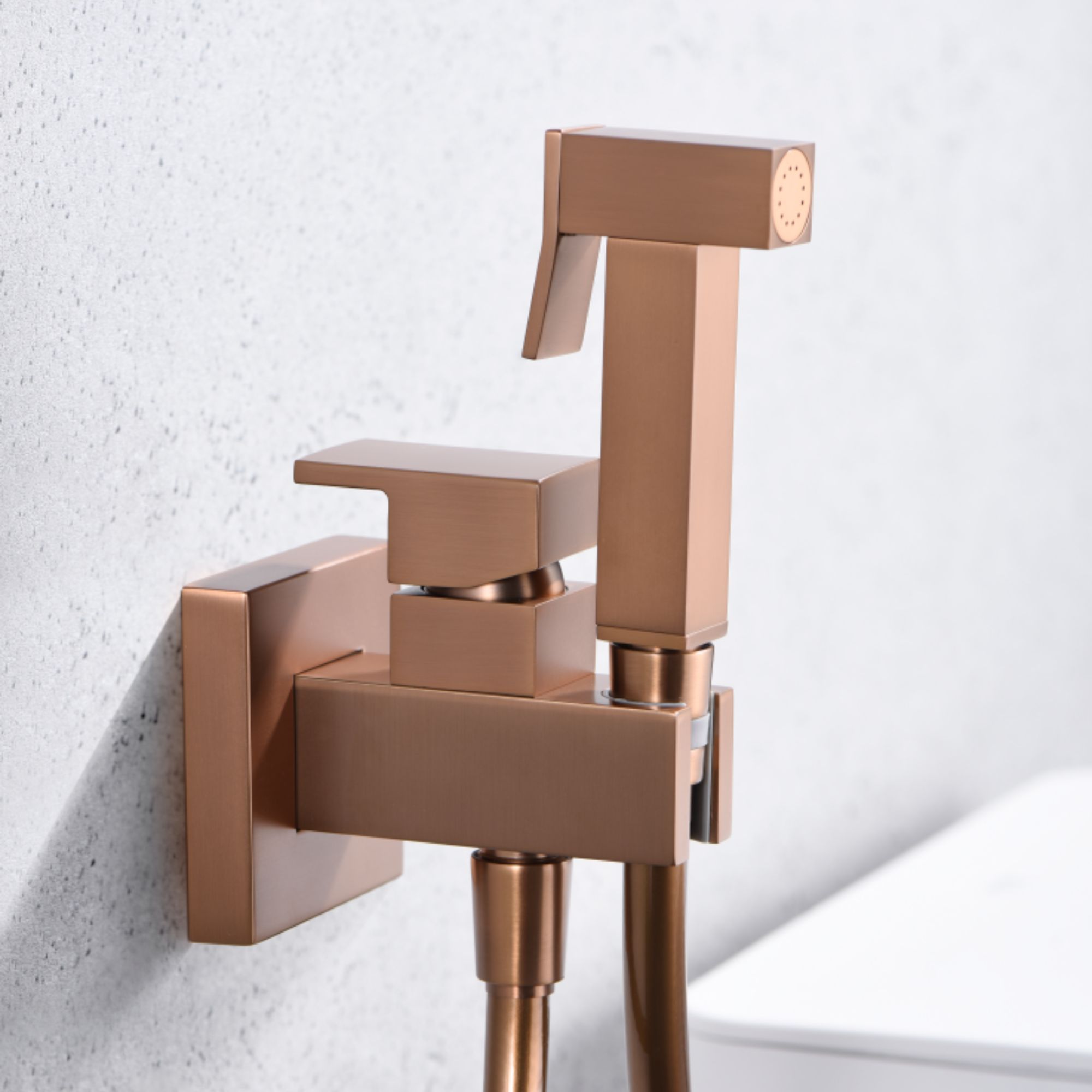 Imex - grifo bidé empotrado wc oro rosa serie irlanda
