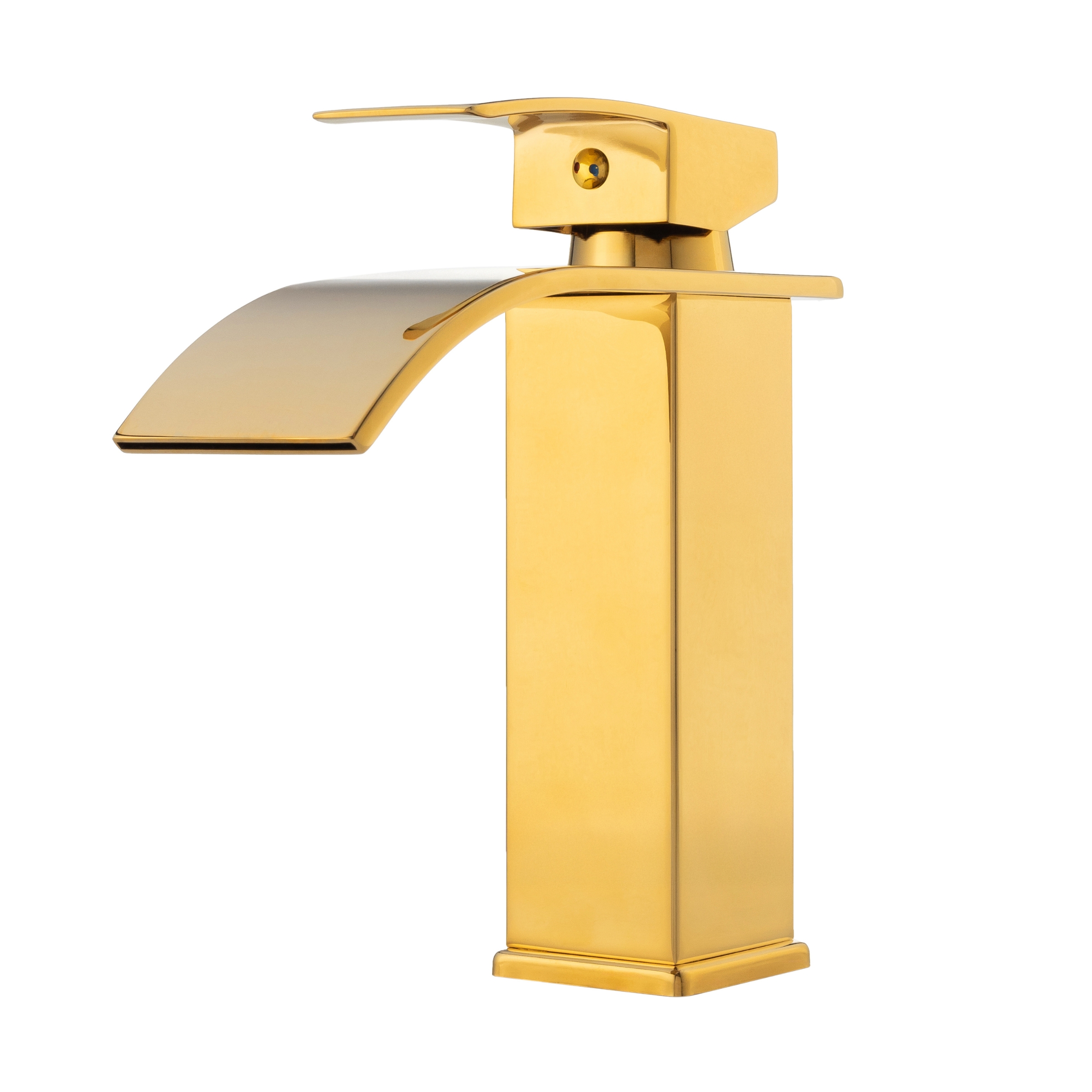 Grifo lavabo monomando, dorado