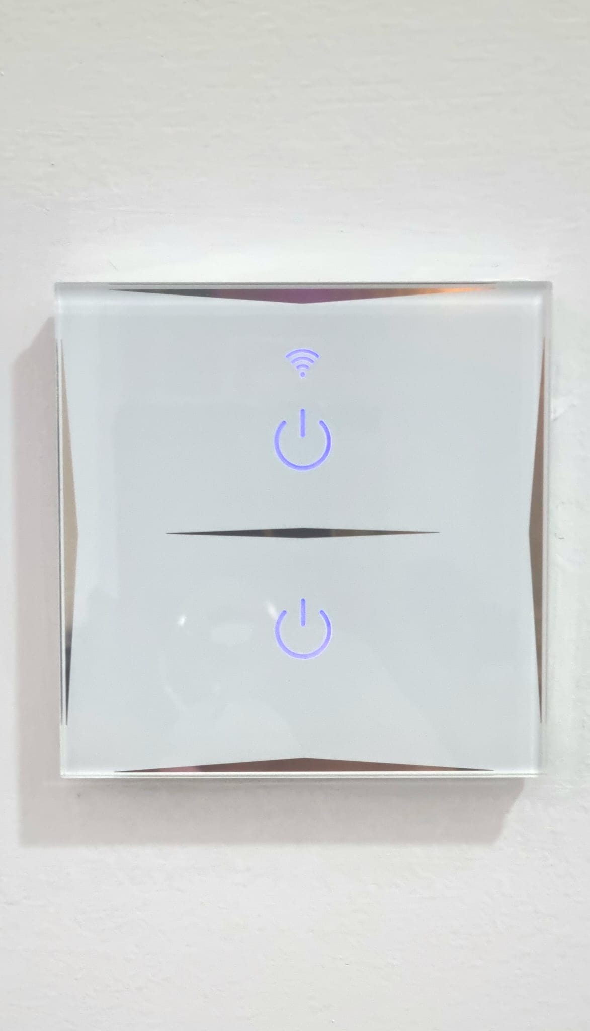 Interruptor inteligente Wi-Fi de 2 botones google home / alexa / tyua app