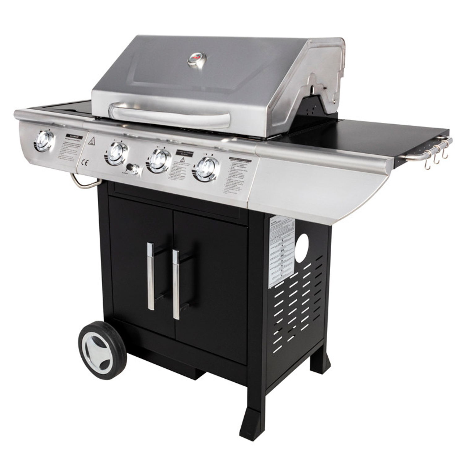 Barbacoa de gas baltimore - 3 quemadores 10,5kw + placa calefactora