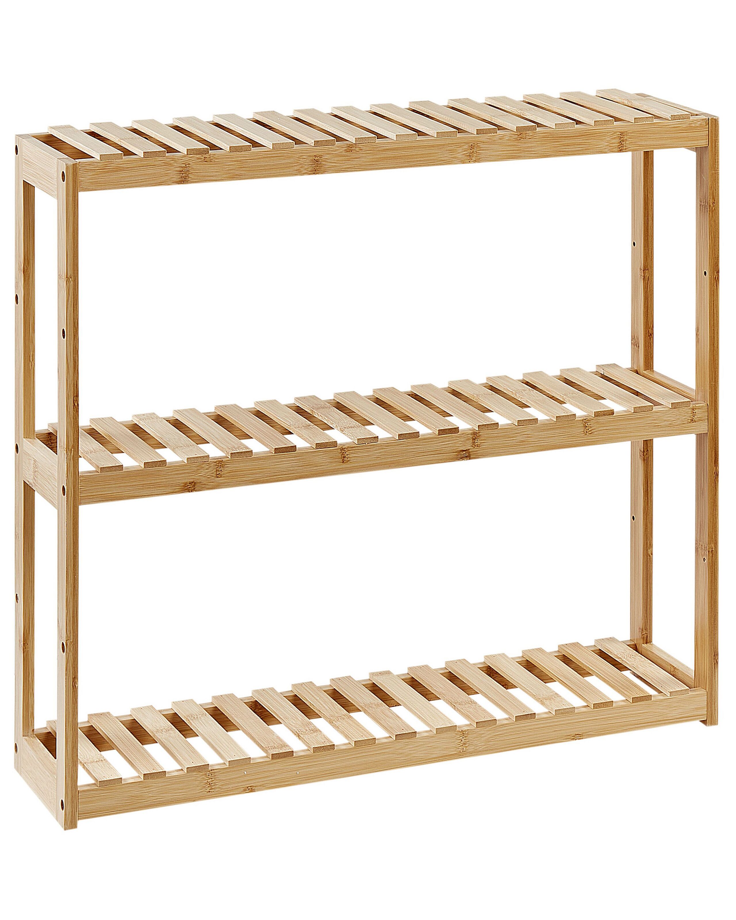 Estantería paducah madera de bambú marrón claro