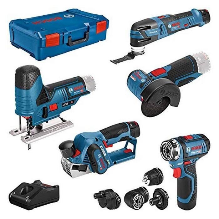 Kit 5 herramientas - Bosch profesional - kit combo 12v - 5 herramientas ina