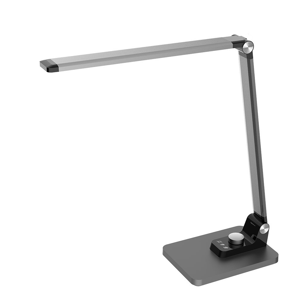 Flexo olimpo gris 10w 800lm memoria articulable 43,1x13,7x35,6cm