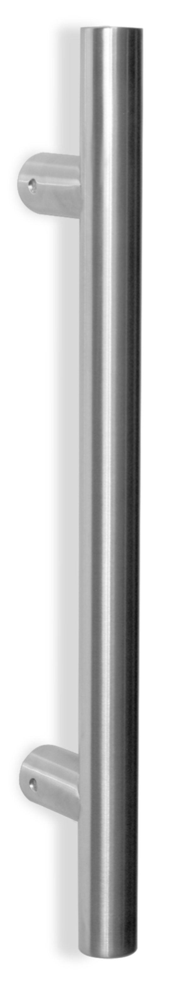Tirador ø30 mm, ejes 300 mm, s=75, l=450 mm, acero inox 304 pulido