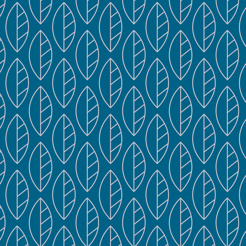 Papel pintado geométrico hojas azules 58cm ancho por 350cm alto