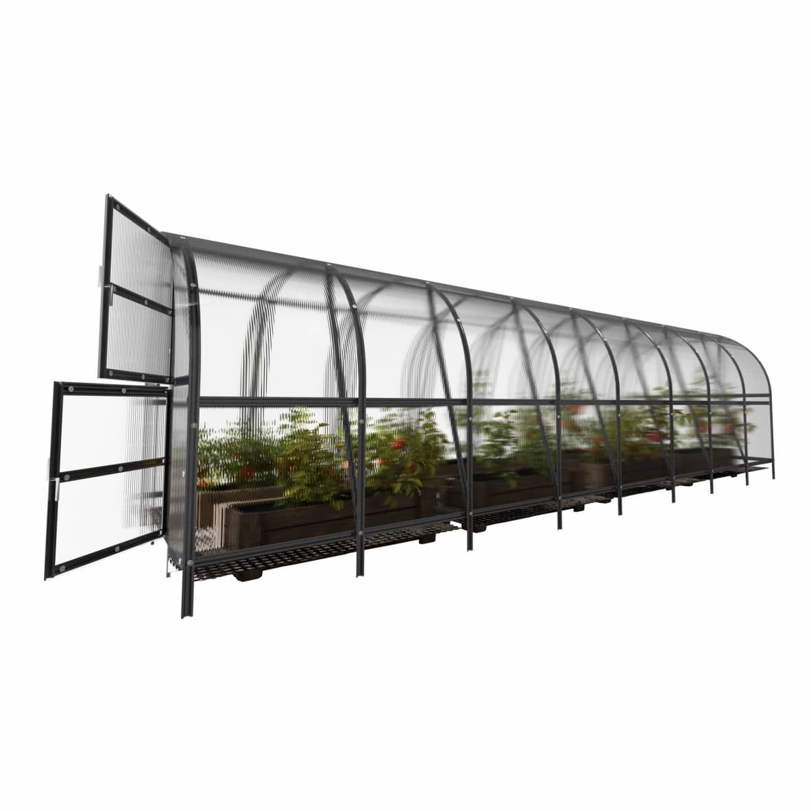 Invernadero de jardín baltic lt 3 x 8 m (24 m²), policarbonato de 6mm
