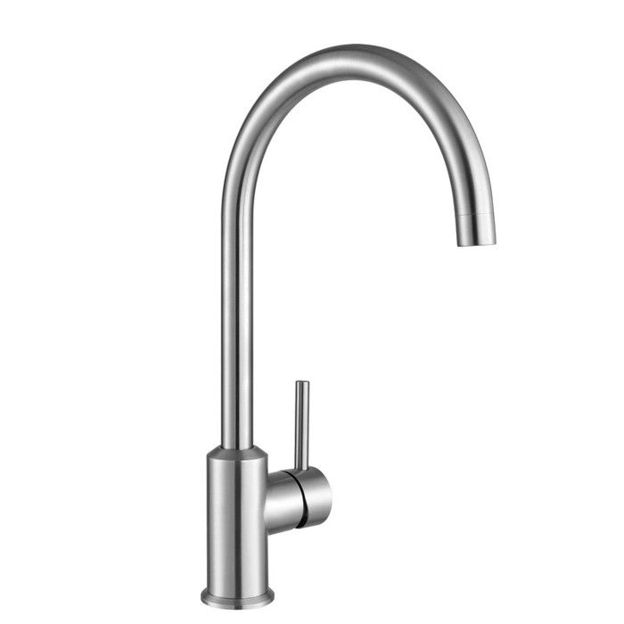 Grifo de cocina - cecipa max - acero inoxidable cepillado - giratorio 360°