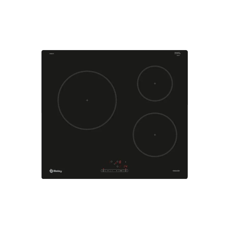 Inducción balay 3eb864fr 60 cm 3 zonas negra/bisel delantero
