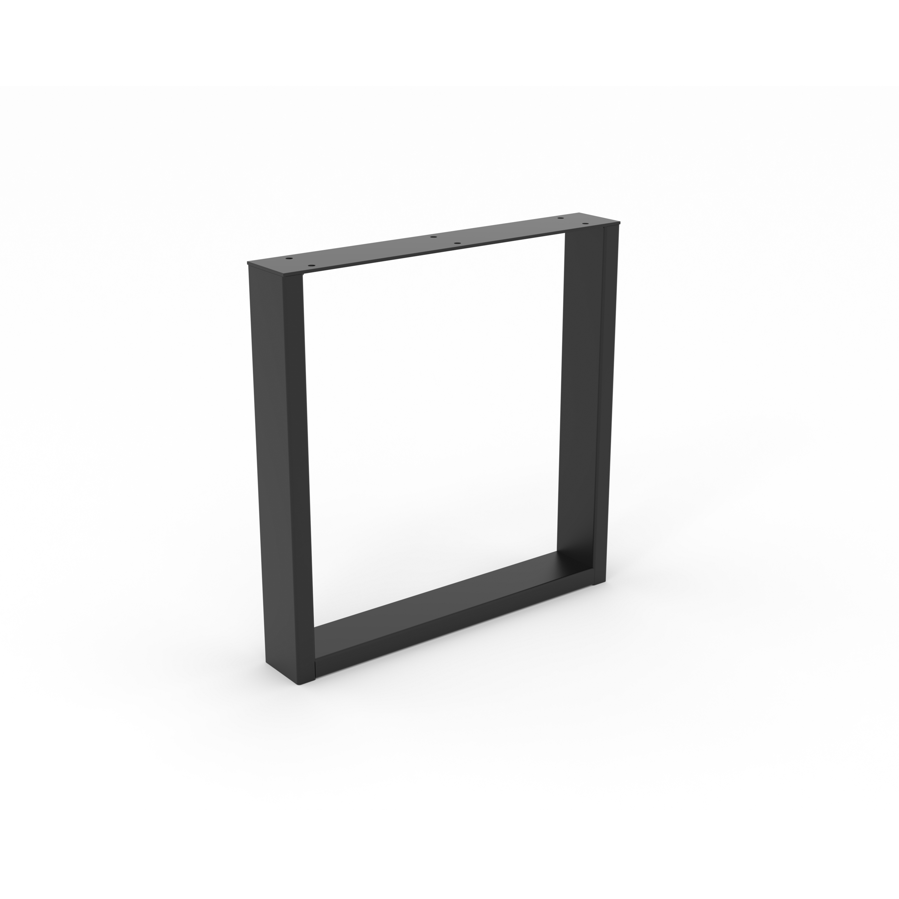 Pata de mesa rei 913b | 380x60x382 mm | negro poro | acero